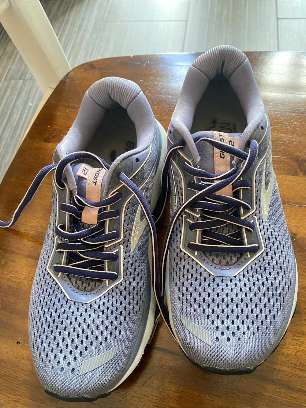 Brooks ghost 12 running Women's Lavender and Navy Running shoes
